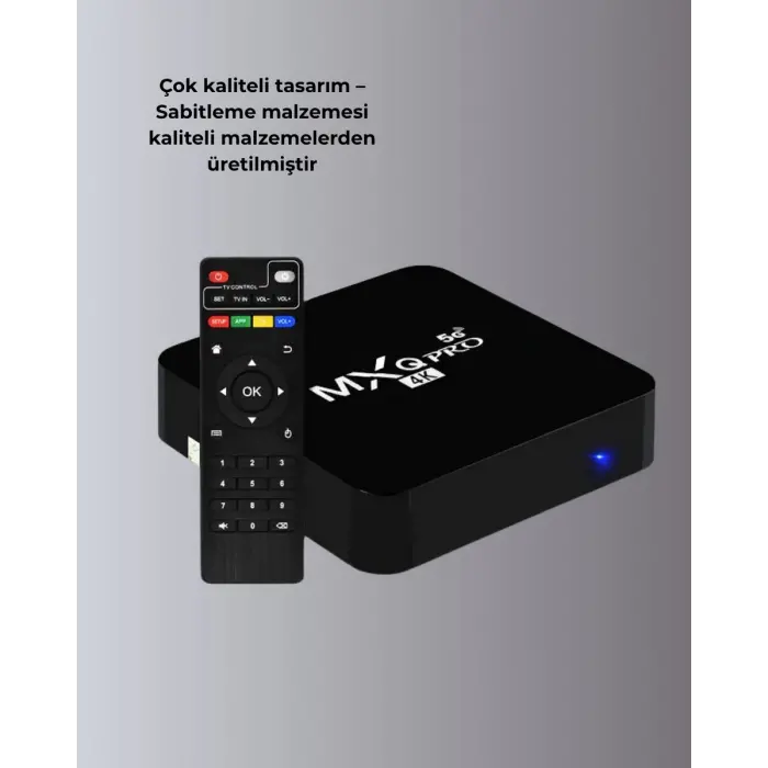 Android TV Box 4K – 2GB RAM 16GB ROM Kablosuz Wi-Fi Medya Oynatıcı