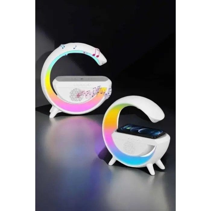 Android Uyumlu Akıllı Bluetooth Hoparlör Kablosuz Şarj Cihazı Standı
