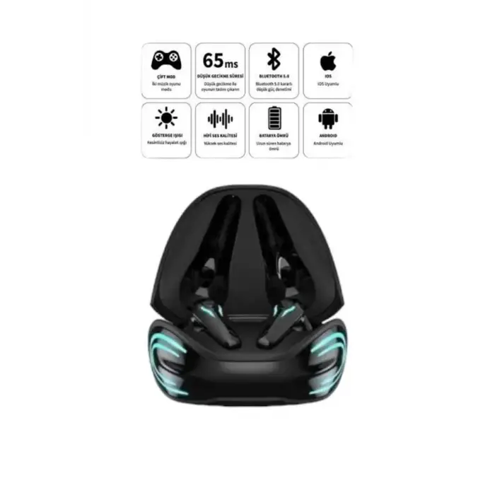 Android ve İOS Uyumlu Bluetooth Kulaklık Gaming Kulaklık Mini
