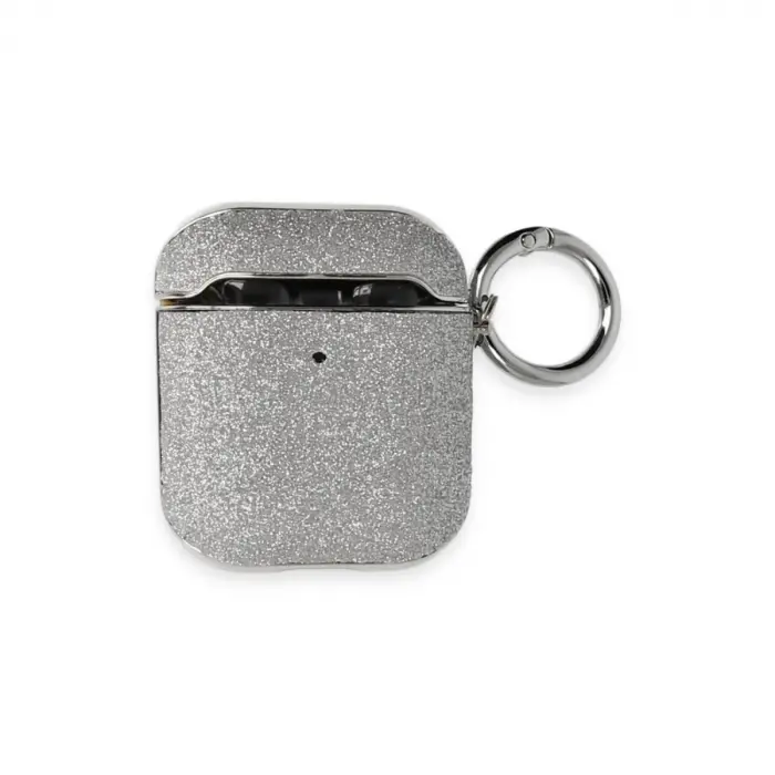 Apple Airpods 2 (2.nesil) Spell Simli Kılıf - Gümüş