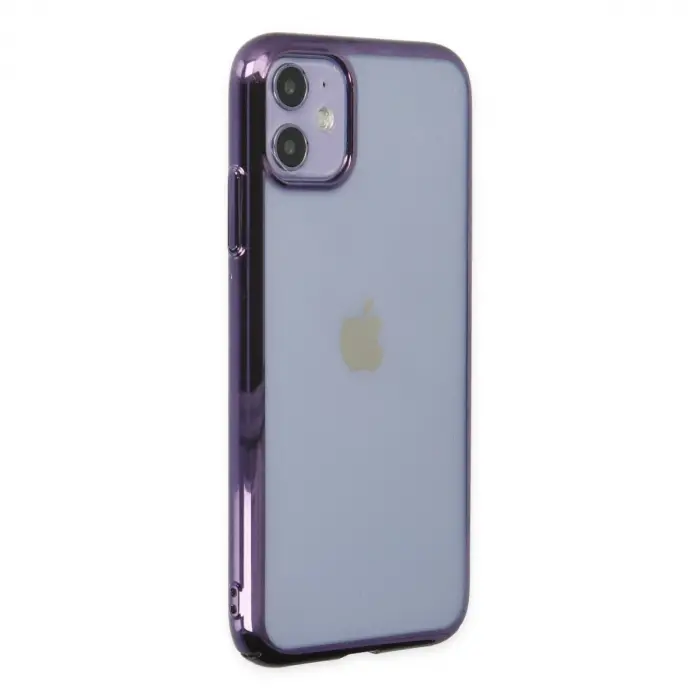 Apple İphone 12 Kılıf Element Silikon - Mor