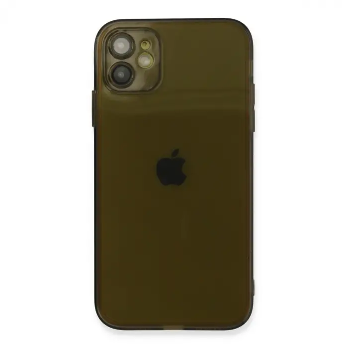 Apple İphone 12 Kılıf Fly Lens Silikon - Siyah