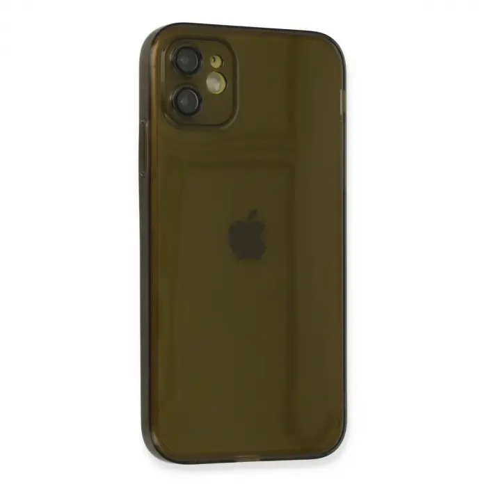Apple İphone 12 Kılıf Fly Lens Silikon - Siyah