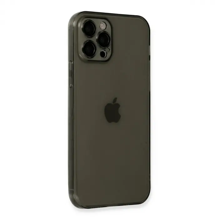 Apple İphone 12 Pro Kılıf Fly Lens Silikon - Siyah
