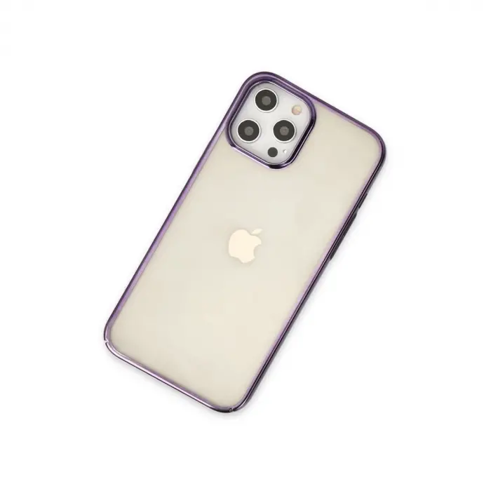 Apple İphone 12 Pro Max Kılıf Element Silikon - Mor