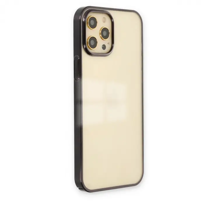 Apple İphone 12 Pro Max Kılıf Element Silikon - Siyah