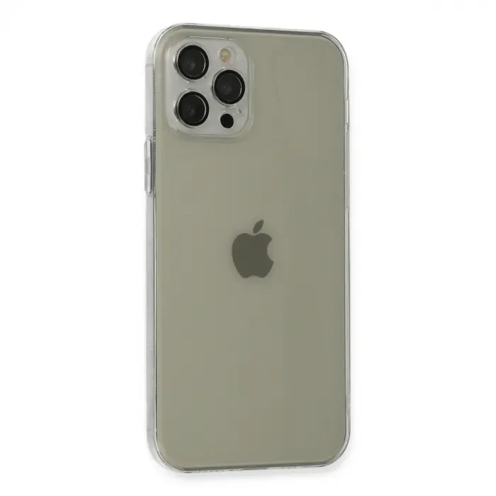 Apple İphone 12 Pro Max Kılıf Fly Lens Silikon - Şeffaf