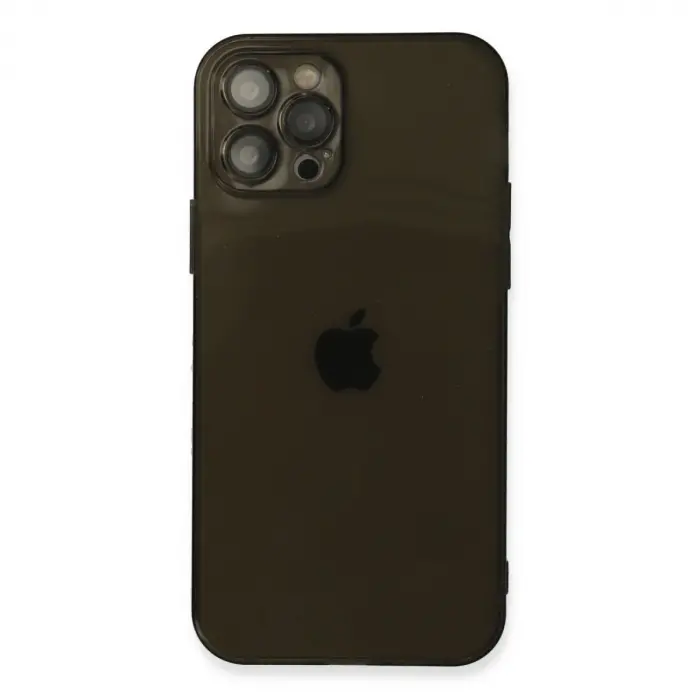 Apple İphone 12 Pro Max Kılıf Fly Lens Silikon - Siyah