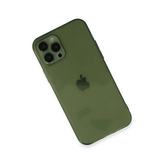 Apple İphone 12 Pro Max Kılıf Fly Lens Silikon - Yeşil