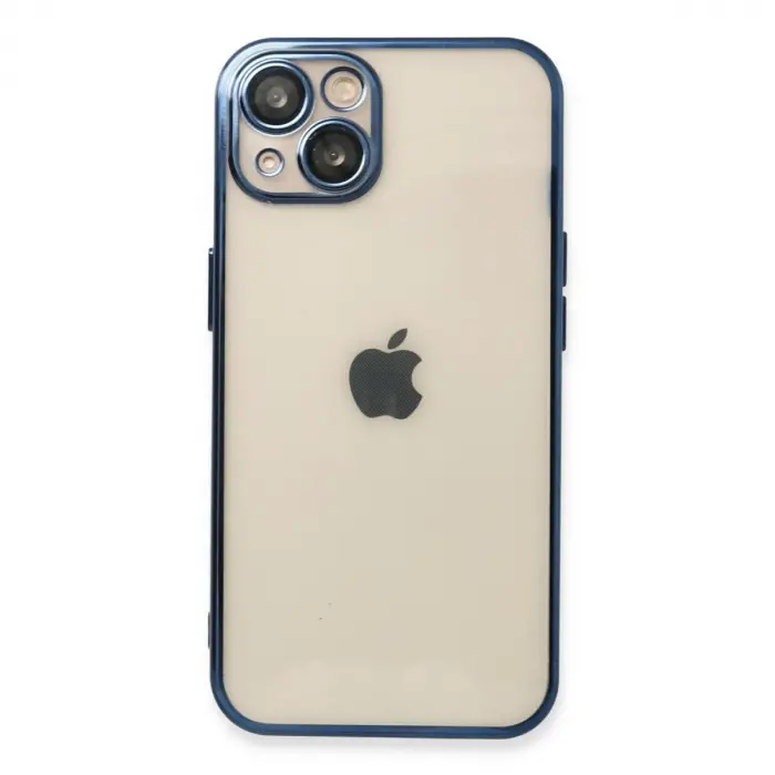 Apple İphone 13 Kılıf Razer Lensli Silikon - Lacivert