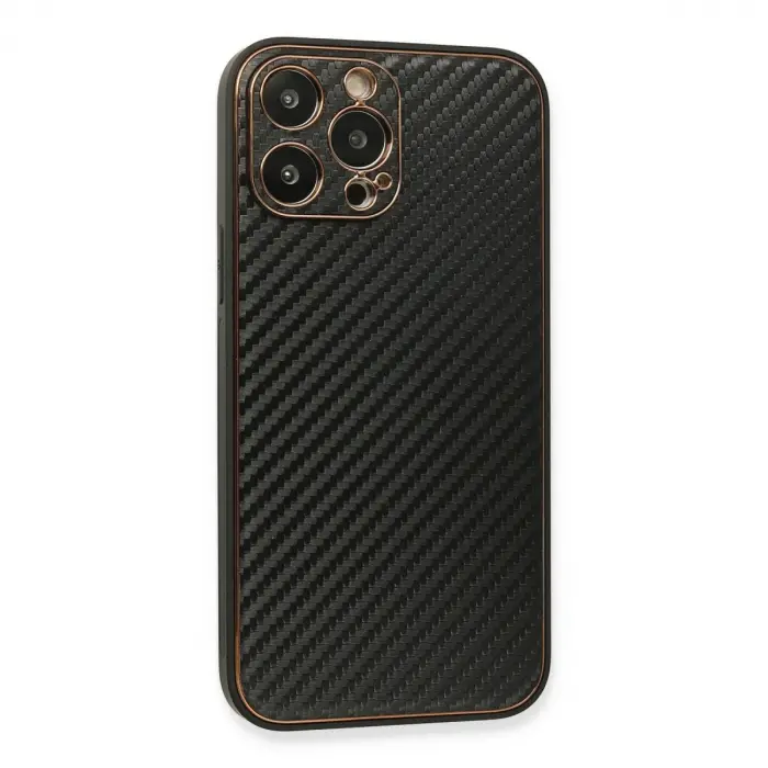 Apple İphone 13 Pro Kılıf Coco Karbon Silikon - Siyah