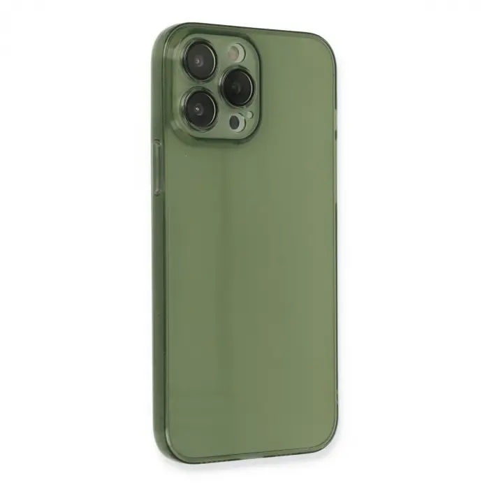 Apple İphone 13 Pro Kılıf Fly Lens Silikon - Yeşil