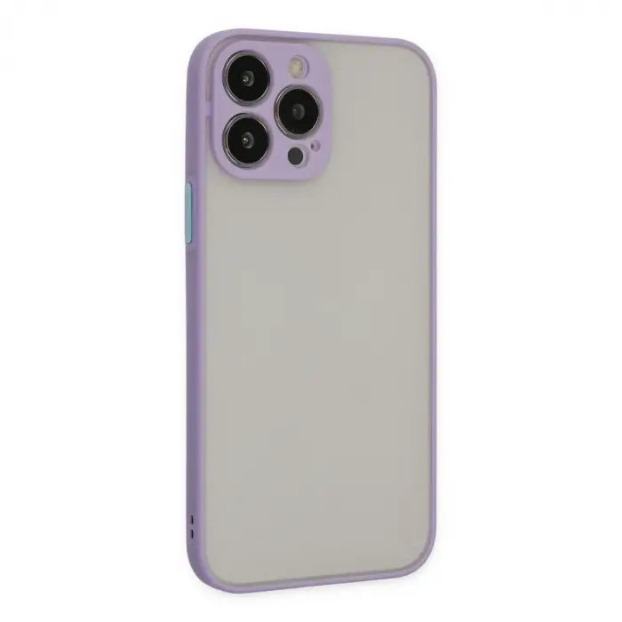 Apple İphone 13 Pro Kılıf Montreal Silikon Kapak - Mor