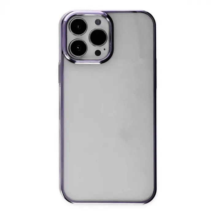 Apple İphone 13 Pro Max Kılıf Element Silikon - Mor