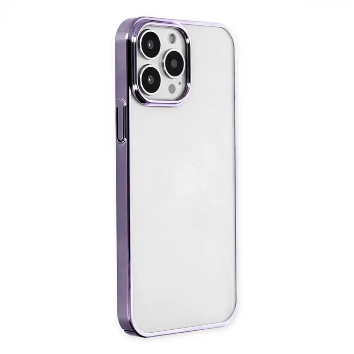 Apple İphone 13 Pro Max Kılıf Element Silikon - Mor