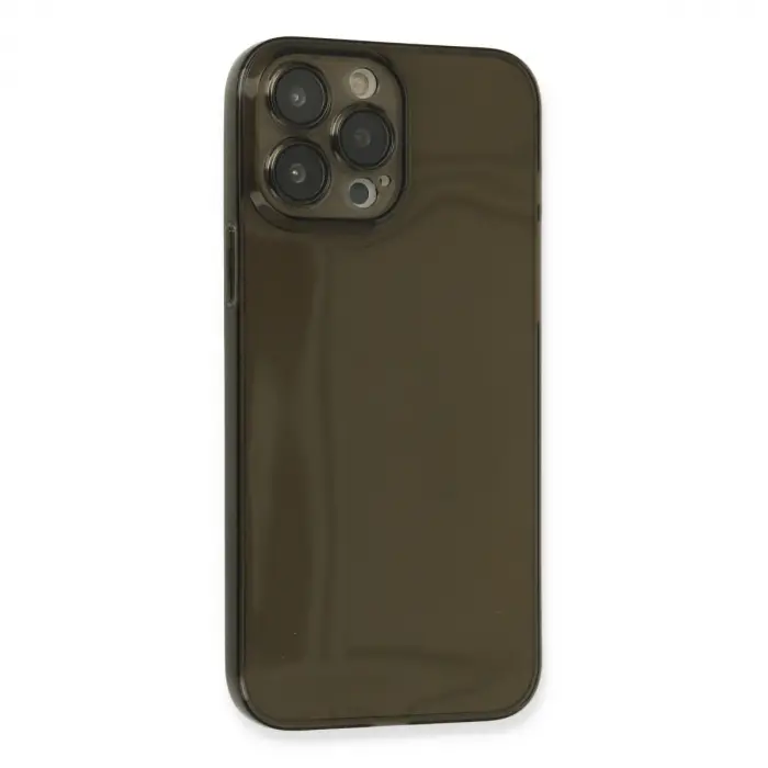 Apple İphone 13 Pro Max Kılıf Fly Lens Silikon - Siyah