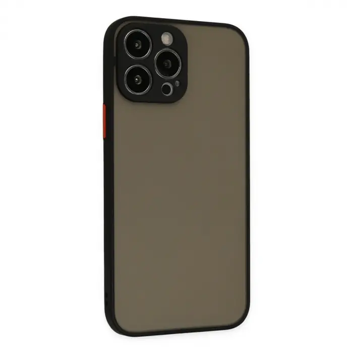Apple İphone 13 Pro Max Kılıf Montreal Silikon Kapak - Siyah
