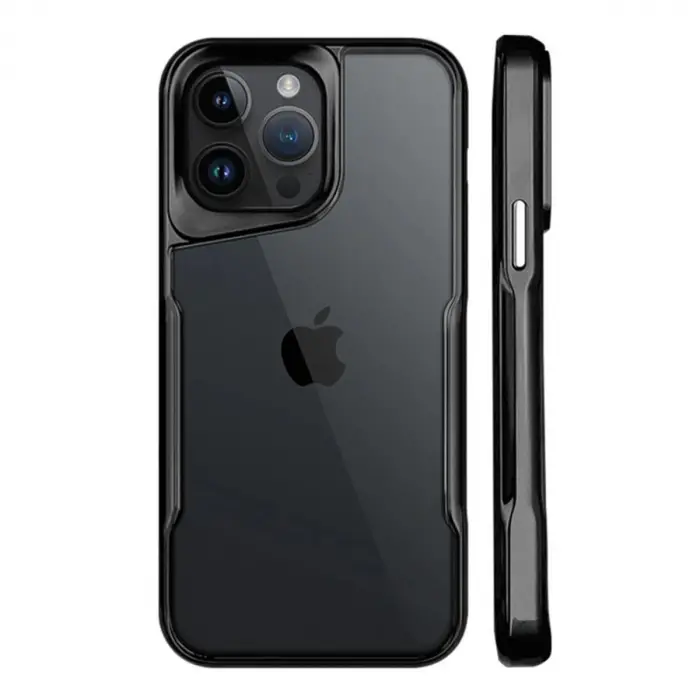 Apple İphone 15 Pro Kılıf Boyi Silikon Kapak - Siyah