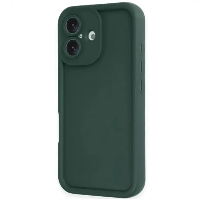Apple İphone 16 Kılıf Viera Silikon - Koyu Yeşil