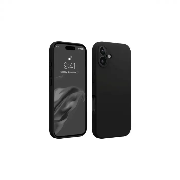 Apple İphone 16 Plus Kılıf First Silikon - Siyah