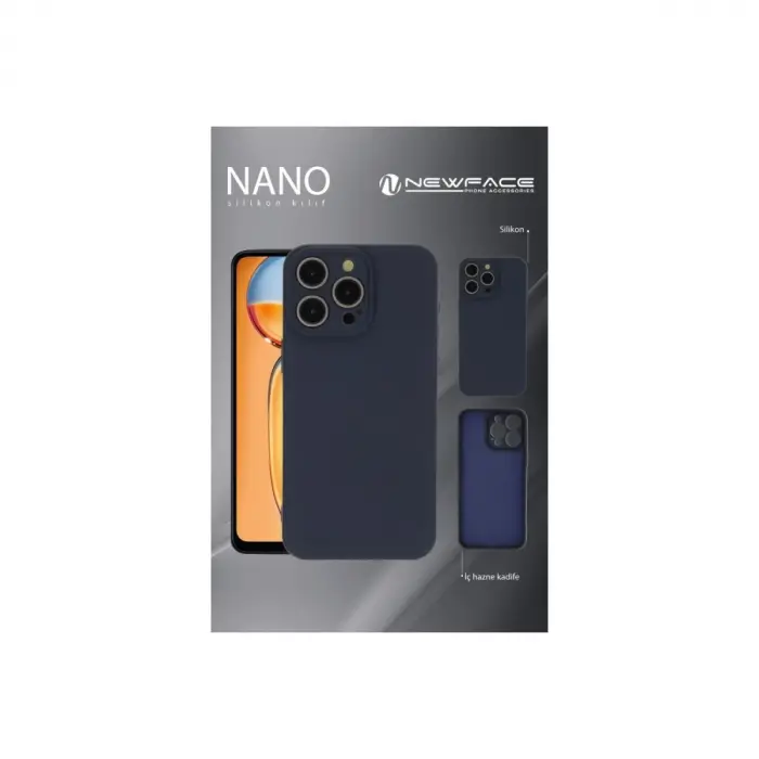 Apple İphone 16 Pro Max Kılıf Nano İçi Kadife Silikon - Mavi