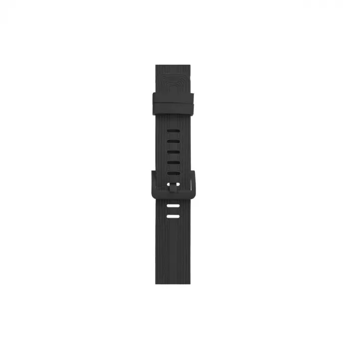 Apple Watch 38mm Kr408 Çizgili Silikon Kordon - Koyu Gri
