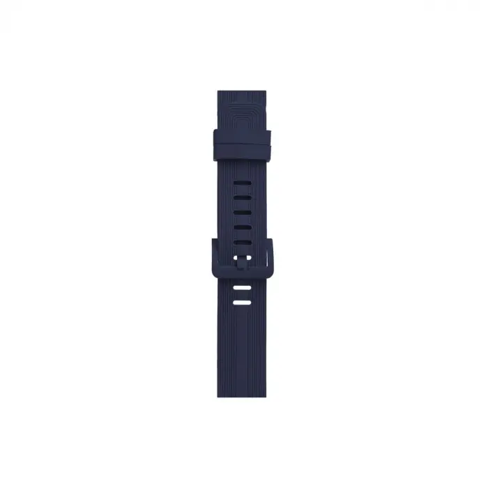 Apple Watch 38mm Kr408 Çizgili Silikon Kordon - Lacivert