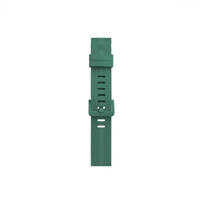 Apple Watch 38mm Kr408 Çizgili Silikon Kordon - Yeşil