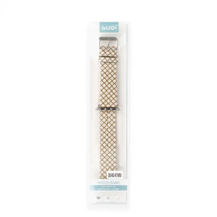 Apple Watch 42mm Karo Motif Kordon (saat Değildir) - Mavi