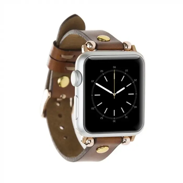 Apple Watch Uyumlu Deri Kordon 42-44-45mm Ferro GT RST2E
