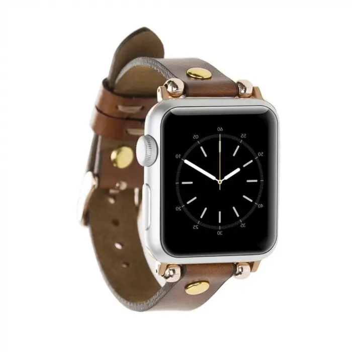 Apple Watch Uyumlu Deri Kordon 42-44-45mm Ferro GT RST2E