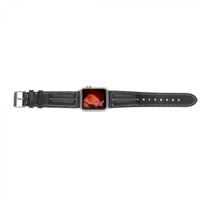Apple Watch Uyumlu Deri Kordon 42-44-45mm NM3 AS5