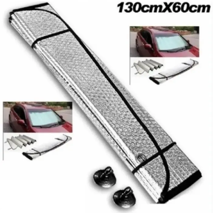Araba Ön Cam Güneşliği 130*60 Cm Parlak Bx40