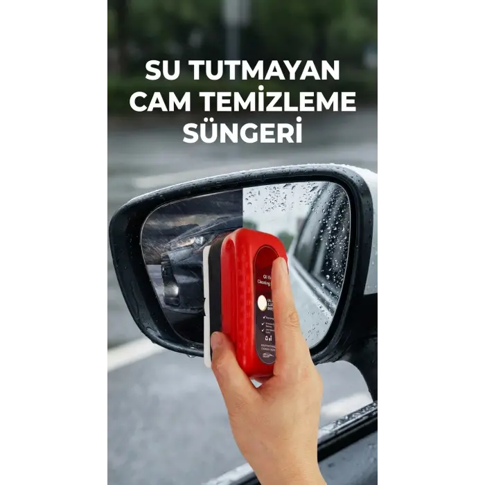 Araç Camı İçin Su Tutmaz Temizleme Süngeri - Pratik Kullanım