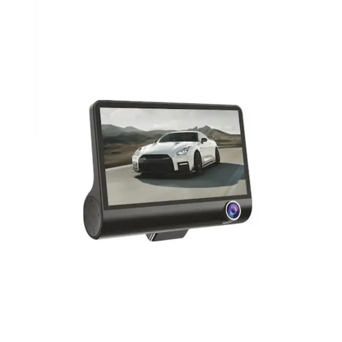 Araç DVR Kamera Çift Lensli 4 İnç Ekranlı G Sensörlü