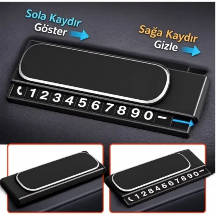 Araç İçi Numaratör - Kayar Kapaklı - Fosforlu Torpido Üstü