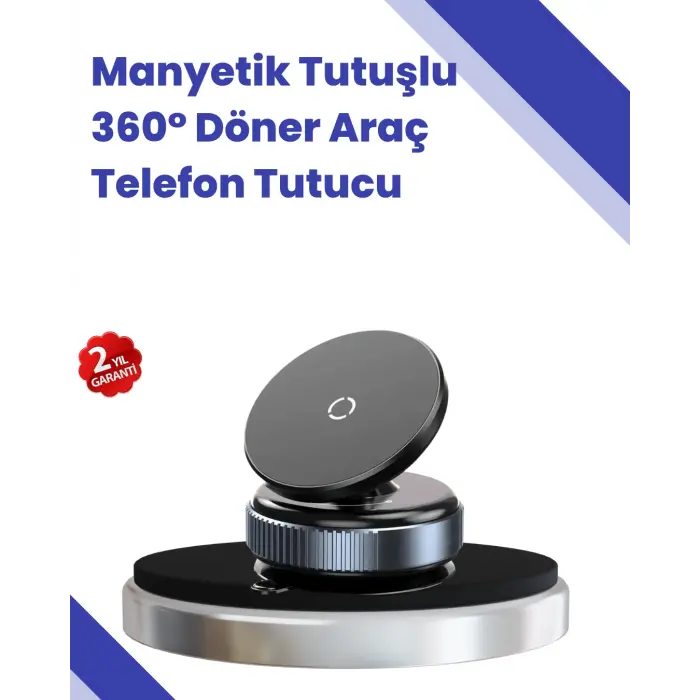 Araç İçi Telefon Tutucu Güçlü Manyetik Vakumlu Model