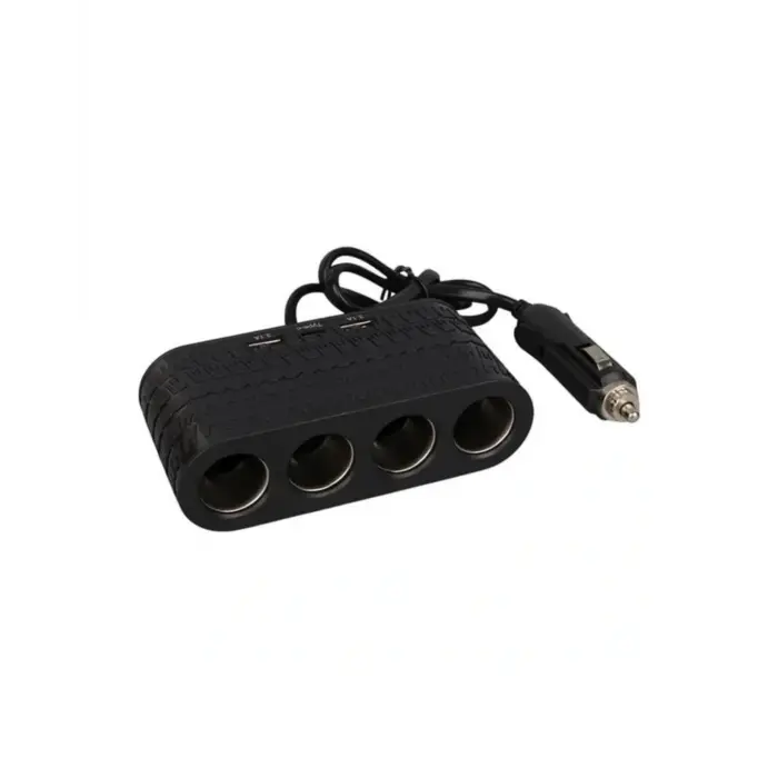 Araçlar İçin 4’lü Çakmak Çoklayıcı Type C USB ve Koruma Sistemli