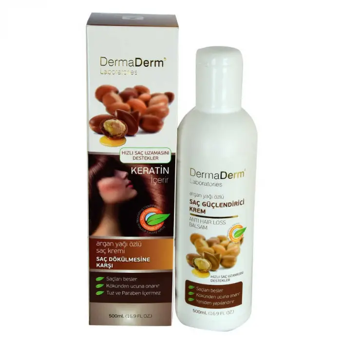 Argan Yağı Özlü  i Keratinli (Tuz ve Paraben İçermez) 500 ML