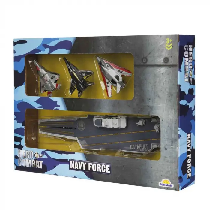 ASKER OYUN SET JET/UÇAK GEMİSİ 4PRÇ