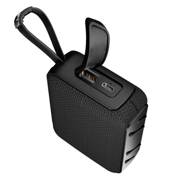 ASONIC AS-03 SİYAH 5W BT/USB/TF/TWS 1200mAh Batarya Bluetooth V5.3 Kablosuz Taşınabilir Speaker(1923)