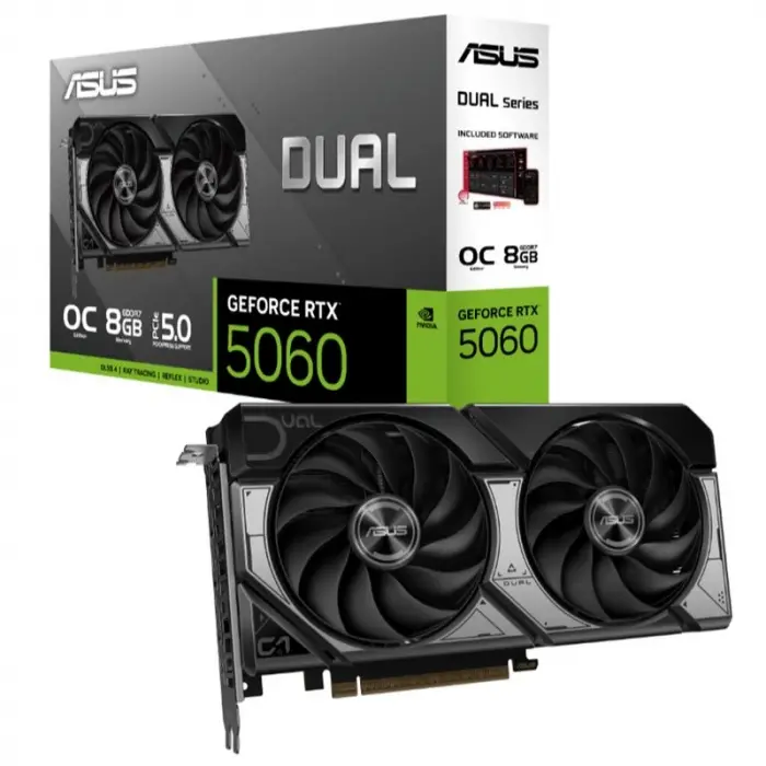 ASUS GEFORCE DUAL-RTX5060-O8G 8GB GDDR7 128BIT 1XHDMI 3XDP EKRAN KARTI