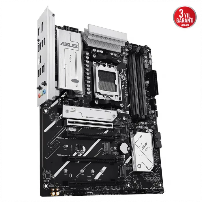 ASUS PRIME B850-PLUS WIFI, 4xDDR5, 3x M.2, HDMI, DP, Type-C, Wi-Fi 6E, Bluetooth v5.3, AM5 Soket GAMING Anakart