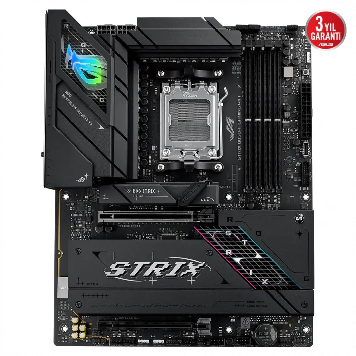 ASUS ROG STRIX B850-F GAMING WIFI7 NEO, 4xDDR5, 4x M2, HDMI, DP, 2xType-C, Wi-Fi 7, Bluetooth v5.4, AM5 Soket GAMING Anakart