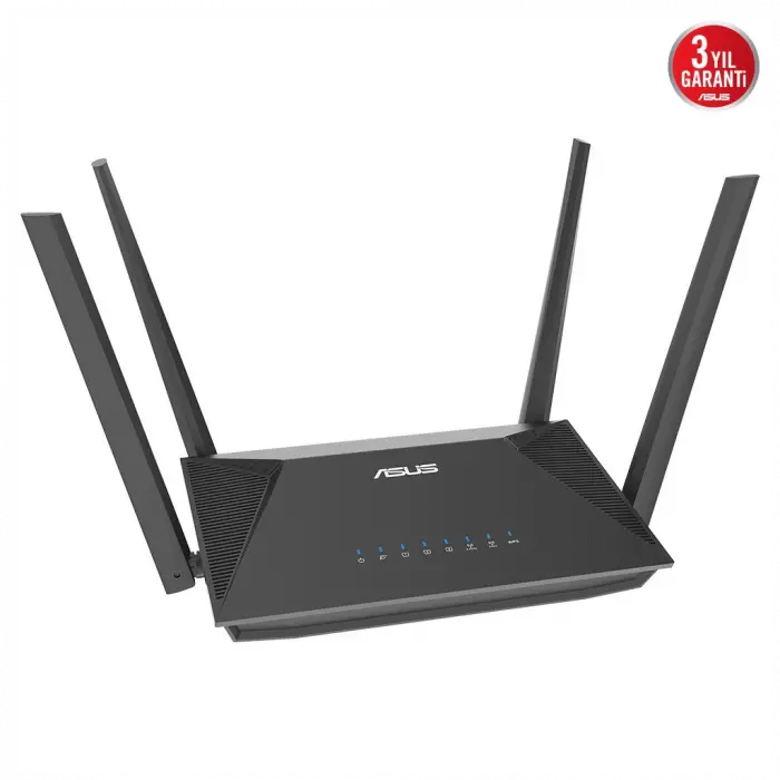 ASUS RT-AX52 Pro, AX3000, 3 Port, 3000Mbps,  Dual Band, WİFİ 6, AiMesh, Extendable Router