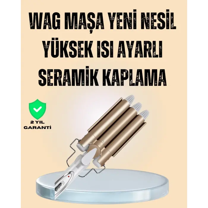 Ayarlanabilir Isılı Bukle Saç Maşası