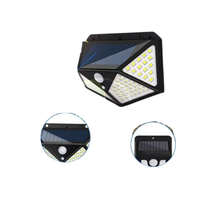 Bahçe Lambası Bahçe Aydınlatma Sensörlü Suya Dayanıklı 100 Led