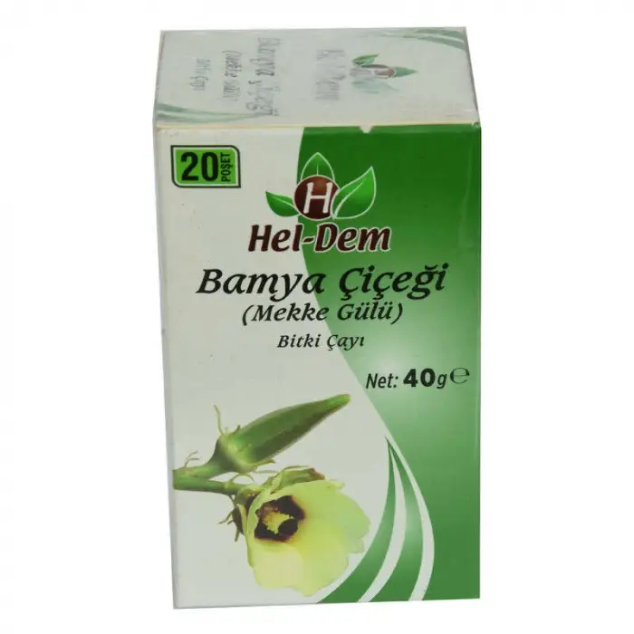 Bamya Çiçeği Mekke Gülü  Çayı 2 Gr x 20 Süzen Poşet 40 Gr