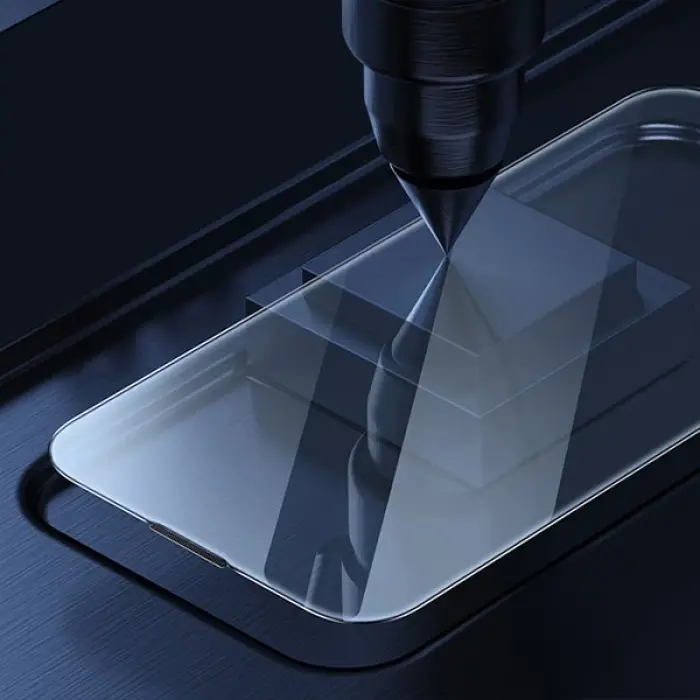 Baseus 0.3mm Crystal iPhone 14 Plus - 13 Pro Max Full Tempered Ekran Koruyucu-(5775)