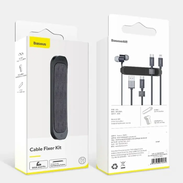 Baseus Cable Fixer Kit Kablo Organizatör Tutucu Ve Ayrıştıcı-(5775)